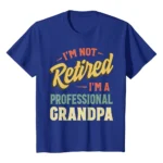 Grandpa Shirts For Men Funny Fathers Day Retired Grandpa T-Shirt-BLACK