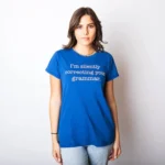 Womens Silently Correcting Your Grammar Funny T Shirt Nerdy Sarcastic Novelty Tee